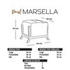 Pouf Latam Home Marsella Tela Velvet Palo Rosa