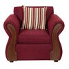 Juego de Living Deco Outlet Tarento Sofá 3 Cuerpos + Dos Sillones 1 Cuerpo Burdeo