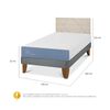 Cama Europea CIC 1,5 Plazas Excellence + Respaldo Villarrica Alpino