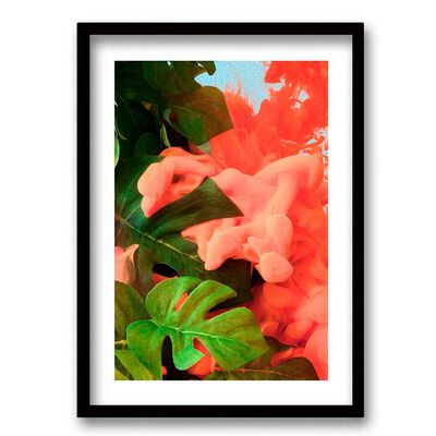 Imagen 1 del producto Cuadro Decorativo Retela Humo Hoja 50 x 35 cm