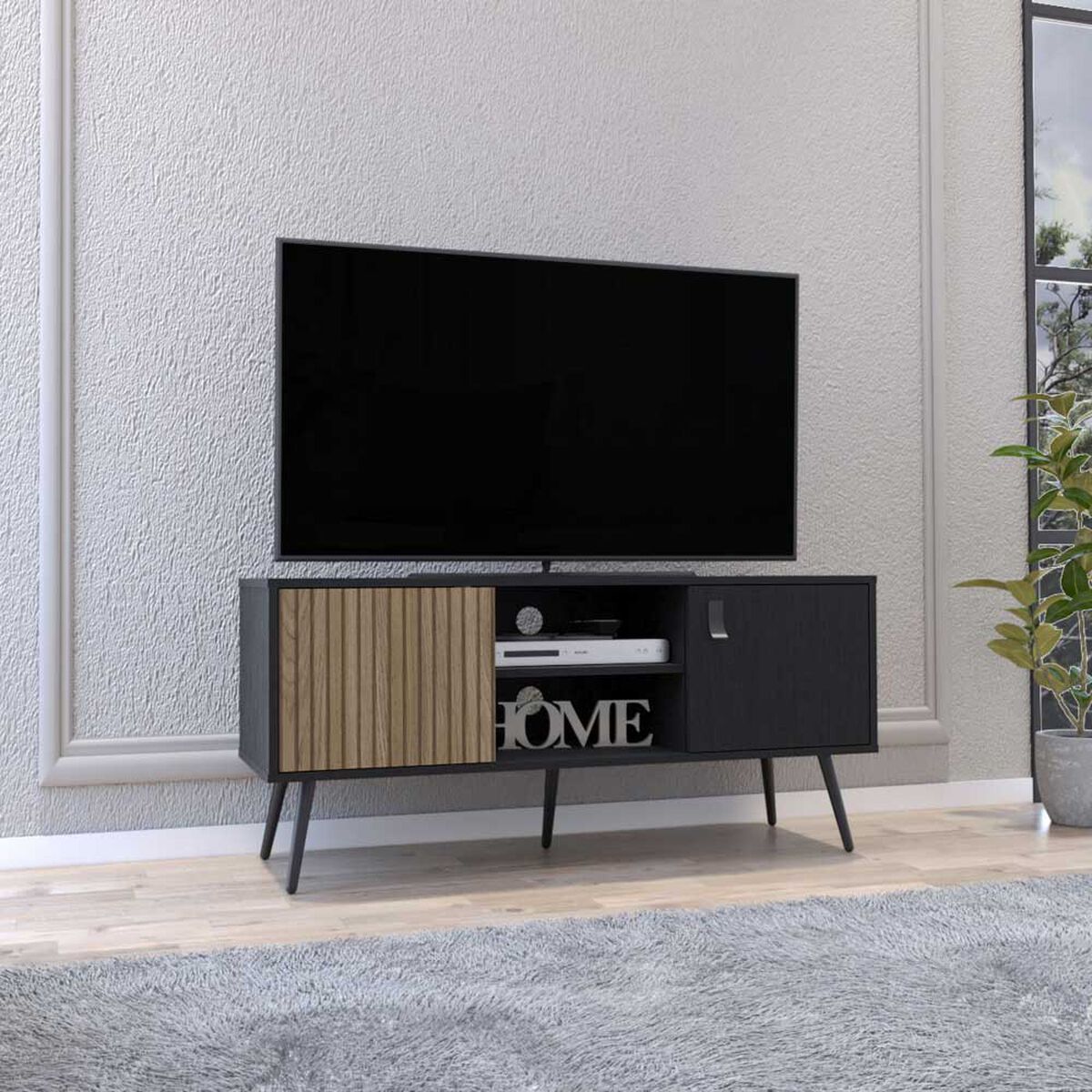 Rack TV TuHome Funes Hasta 47" Wengue
