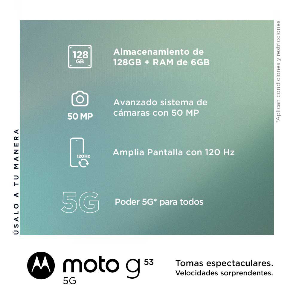 Celular Motorola Moto G53 5G 128GB 6,52