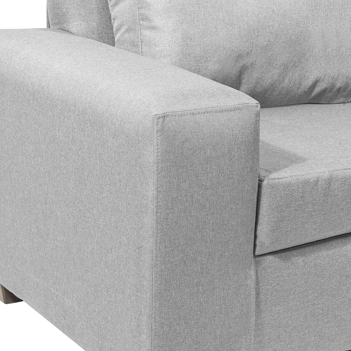 Sofá Seccional Innovamuebles Kahlo 5 Cuerpos Gris Claro