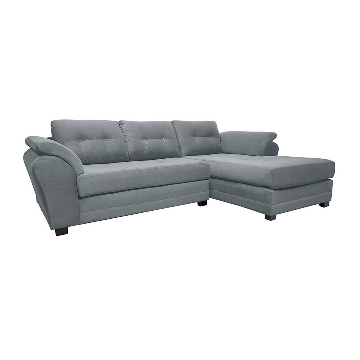 Sof&aacute; Seccional Living Factory Samy 4 Cuerpos Gris