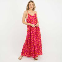 Vestido Maxi Sin Mangas Mujer Icono Print-2