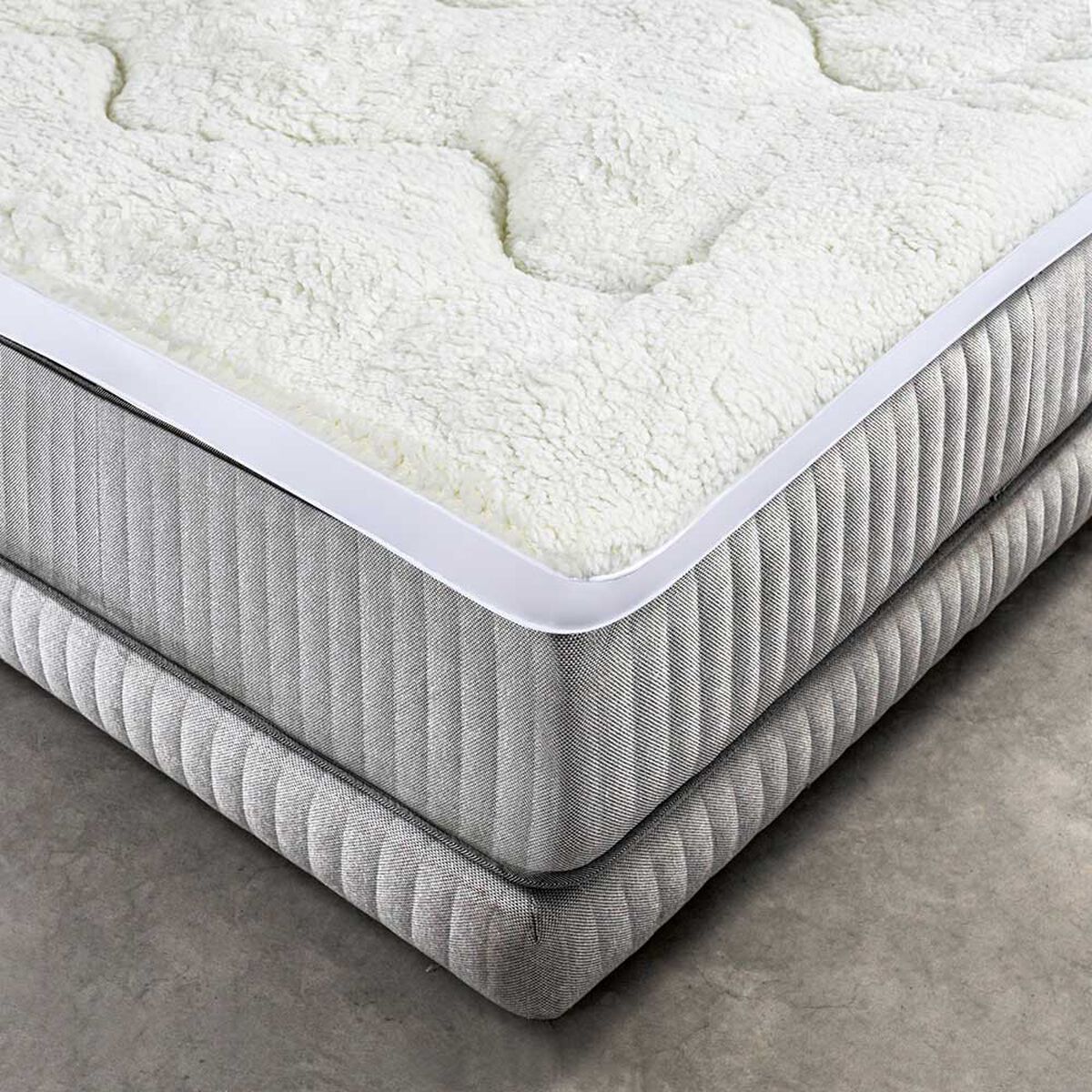 Topper American Family 2 Plazas Liso Blanco