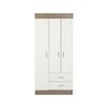 Closet Stanford 3 Puertas 2 Cajones Bicolor