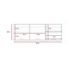 Mueble de Cocina Superior TuHome Gante 3 Puertas Rovere Niebla
