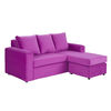 Sofá Seccional Bodevir Cali 3 Cuerpos + 2 Pouf Fucsia