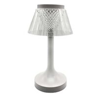 Lámpara de Mesa Metal Vgo Recargable con sensor  23 cm Blanco