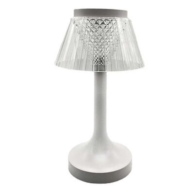 Lámpara de Mesa Metal Vgo Recargable con sensor  23 cm Blanco