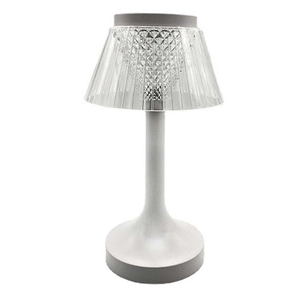 Lámpara de Mesa Metal Vgo Recargable con sensor  23 cm Blanco