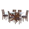 Juego de Comedor Latam Home Alicante 6 Sillas Gris Oscuro