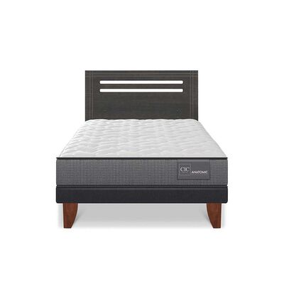 Imagen 1 del producto Cama Europea CIC 1,5 Plazas Anatomic + Respaldo Munich