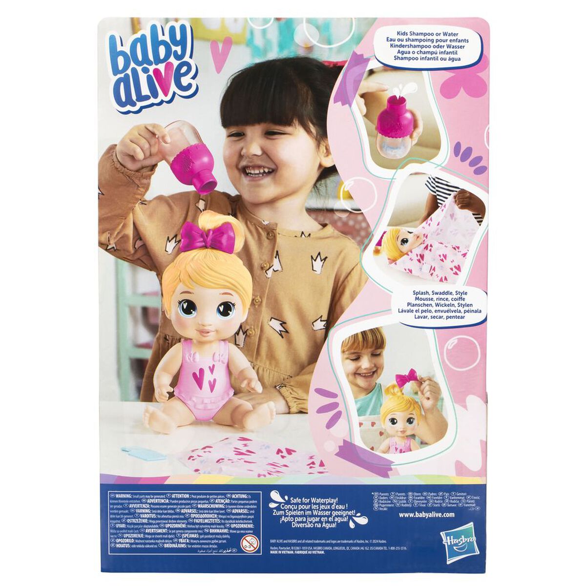 Muñeca Burbujas Relajantes Harper Hugs Cabello Rubio Baby Alive