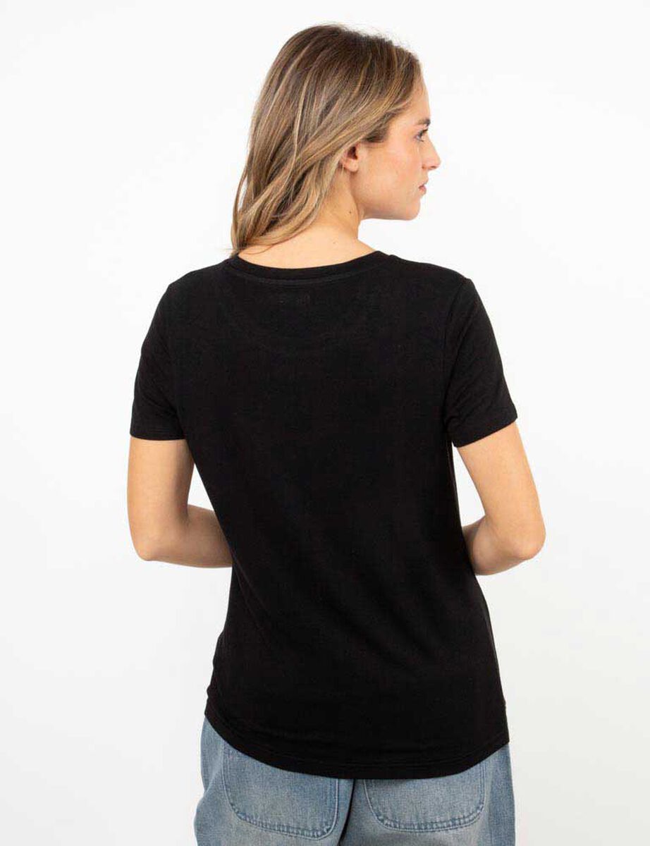 Polera Con Estampado Manga Corta Mujer Icono