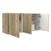 Mueble de Cocina Superior TuHome Orion 3 Puertas Duna Blanco