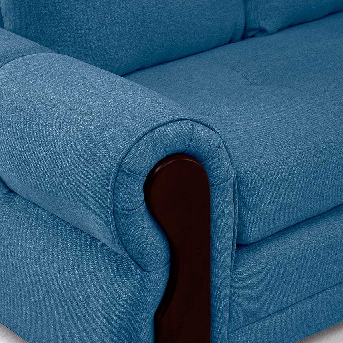 Sof&aacute; Seccional Living Factory Michigan 6 Cuerpos Azul