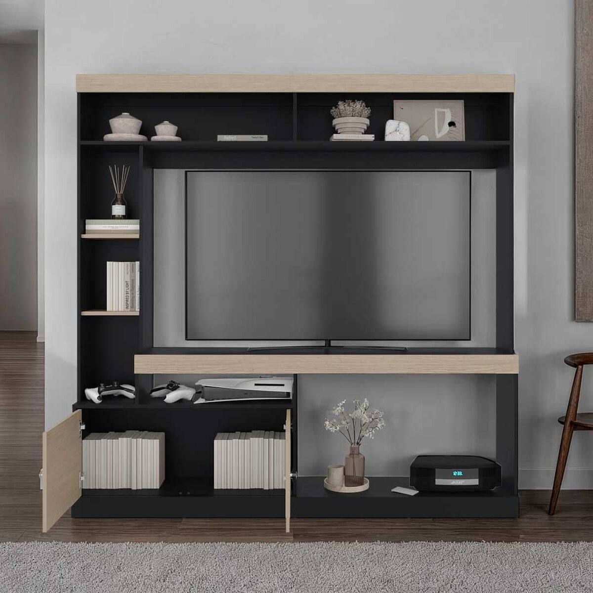 Estante TV Tuhome Classic Color Hasta 65" Cartagena y Wengue