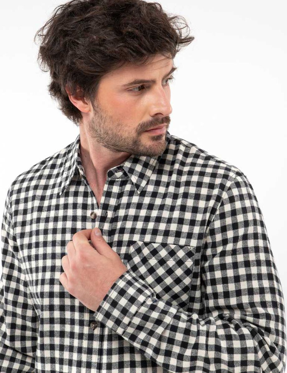 Camisa Tartán Manga Larga Hombre Portman Club
