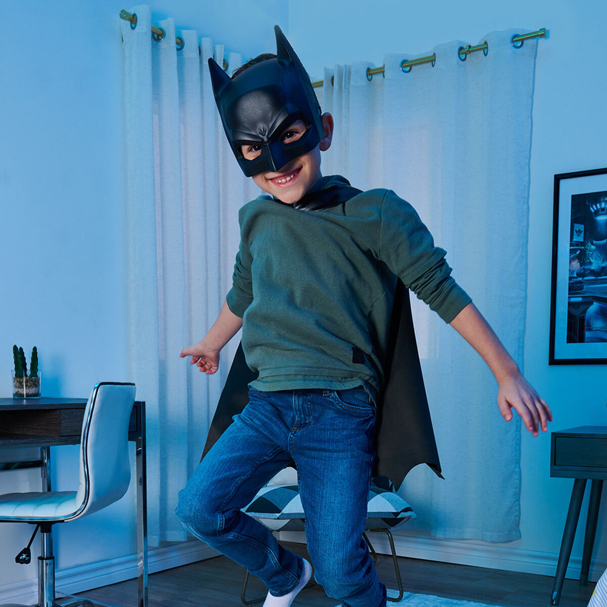 Set 1 Capa + 1 Mascara Niño Batman