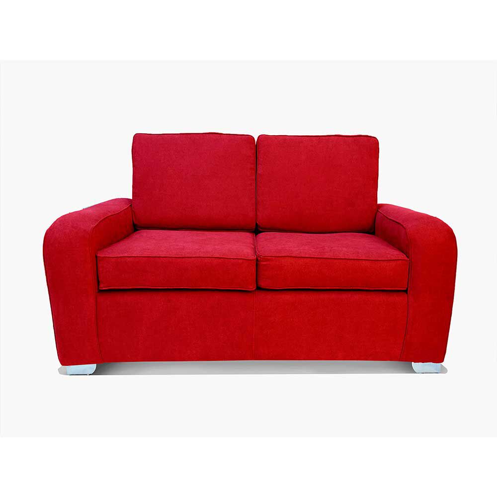 Sofá Elegant Detail Boston 2 Cuerpos Tela Rojo