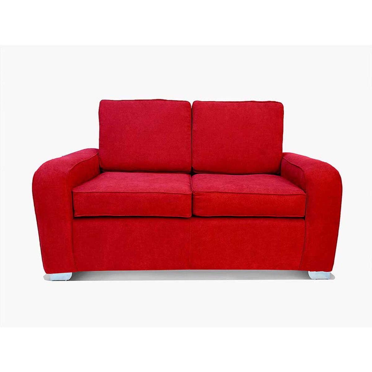 Sofá Elegant Detail Boston 2 Cuerpos Tela Rojo
