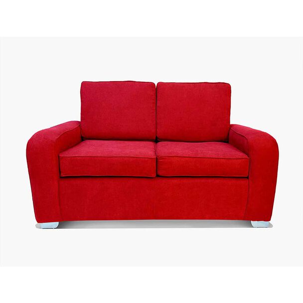 Sofá Elegant Detail Boston 2 Cuerpos Tela Rojo