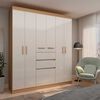 Closet Vekkahome Berna 7 Puertas 2 Cajones Beige