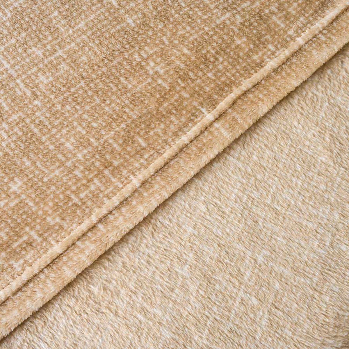 Frazada American Family 2 Plazas Beige Beige
