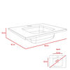 Combo Mueble Lavamanos Madrid + Espejo Bolonia TuHome