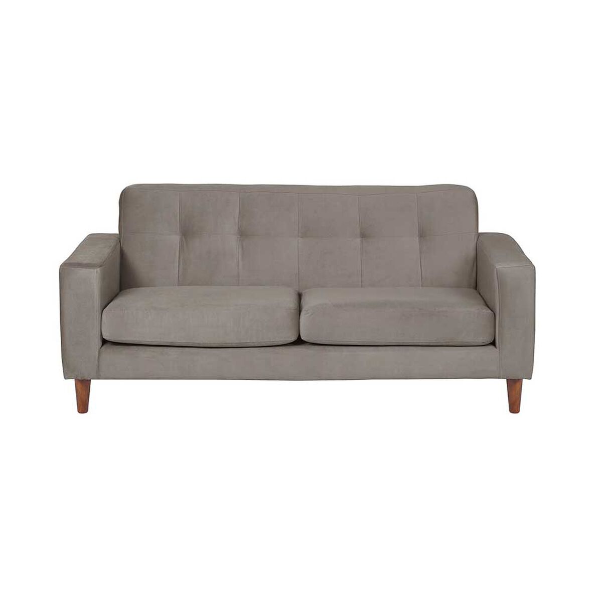Sof&aacute; Latam Home Salermo Tela Velvet 2 Cuerpos Gris