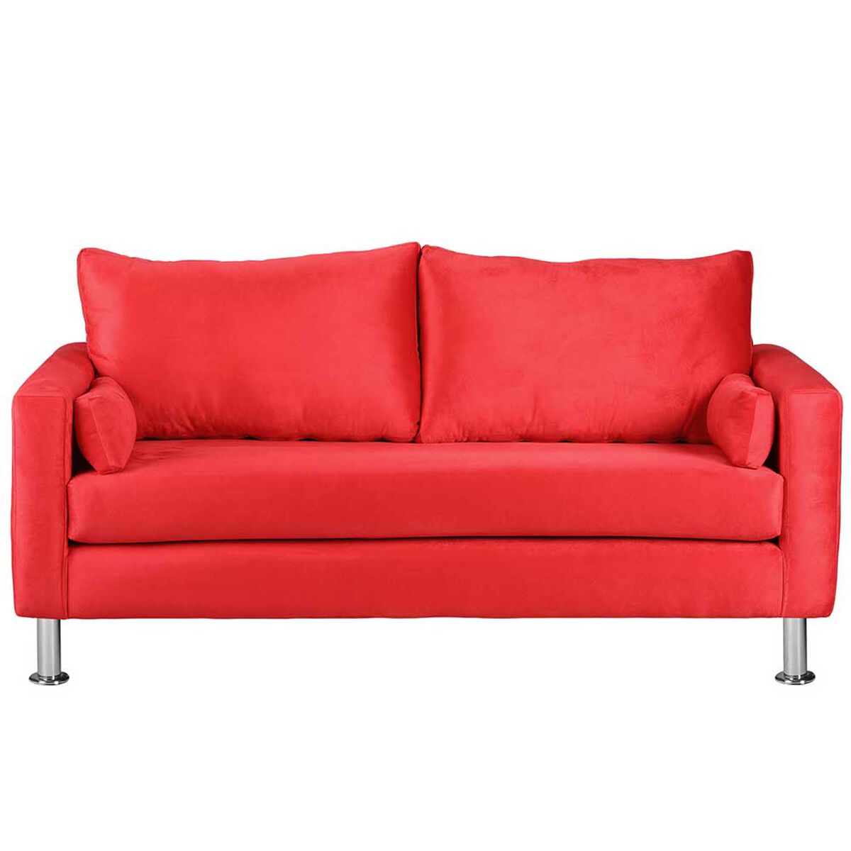 Sofá Bodevir Sky Felpa 12 3 Cuerpos Rojo