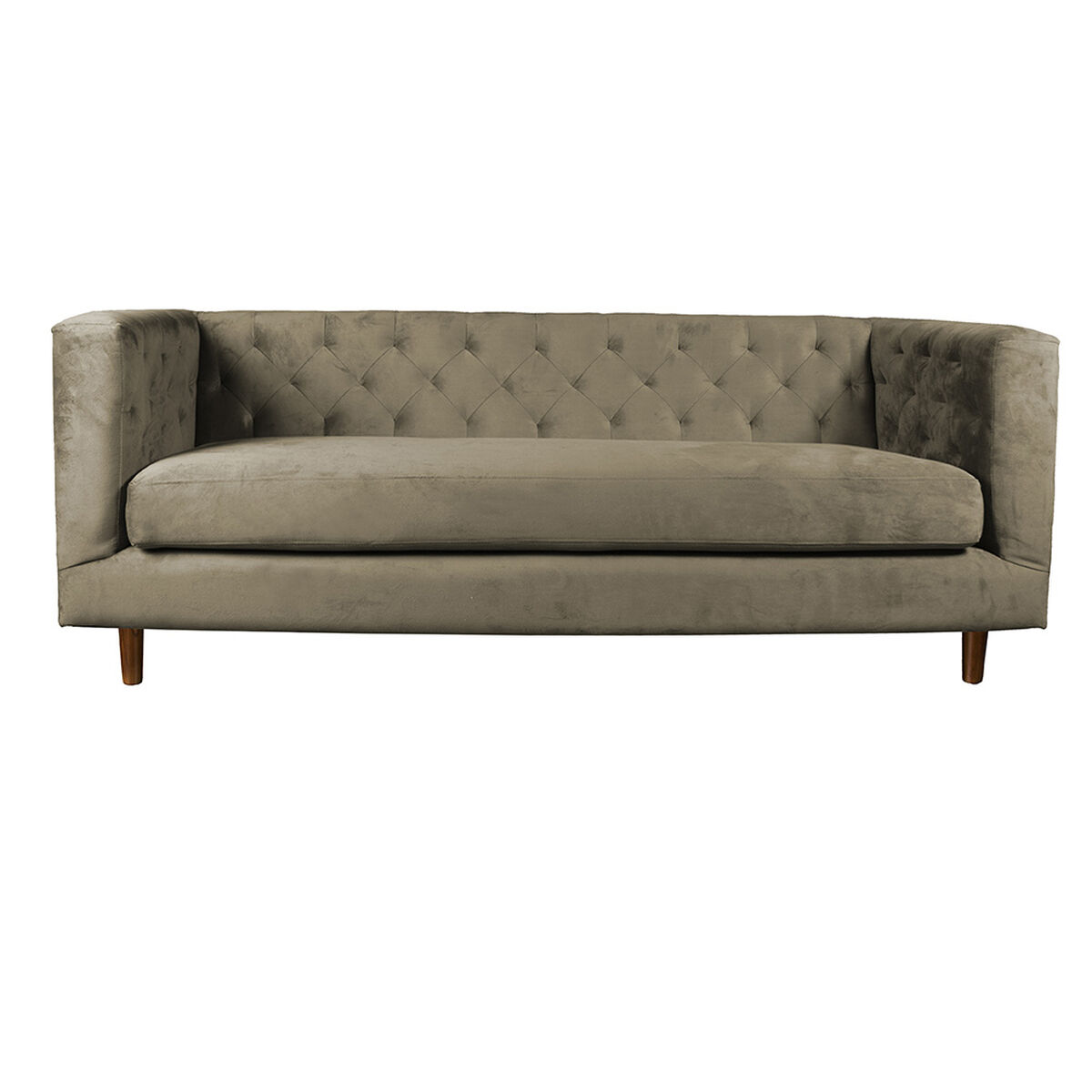 Sof&aacute; Tela Velvet Latam Home Brescia 3 Cuerpos