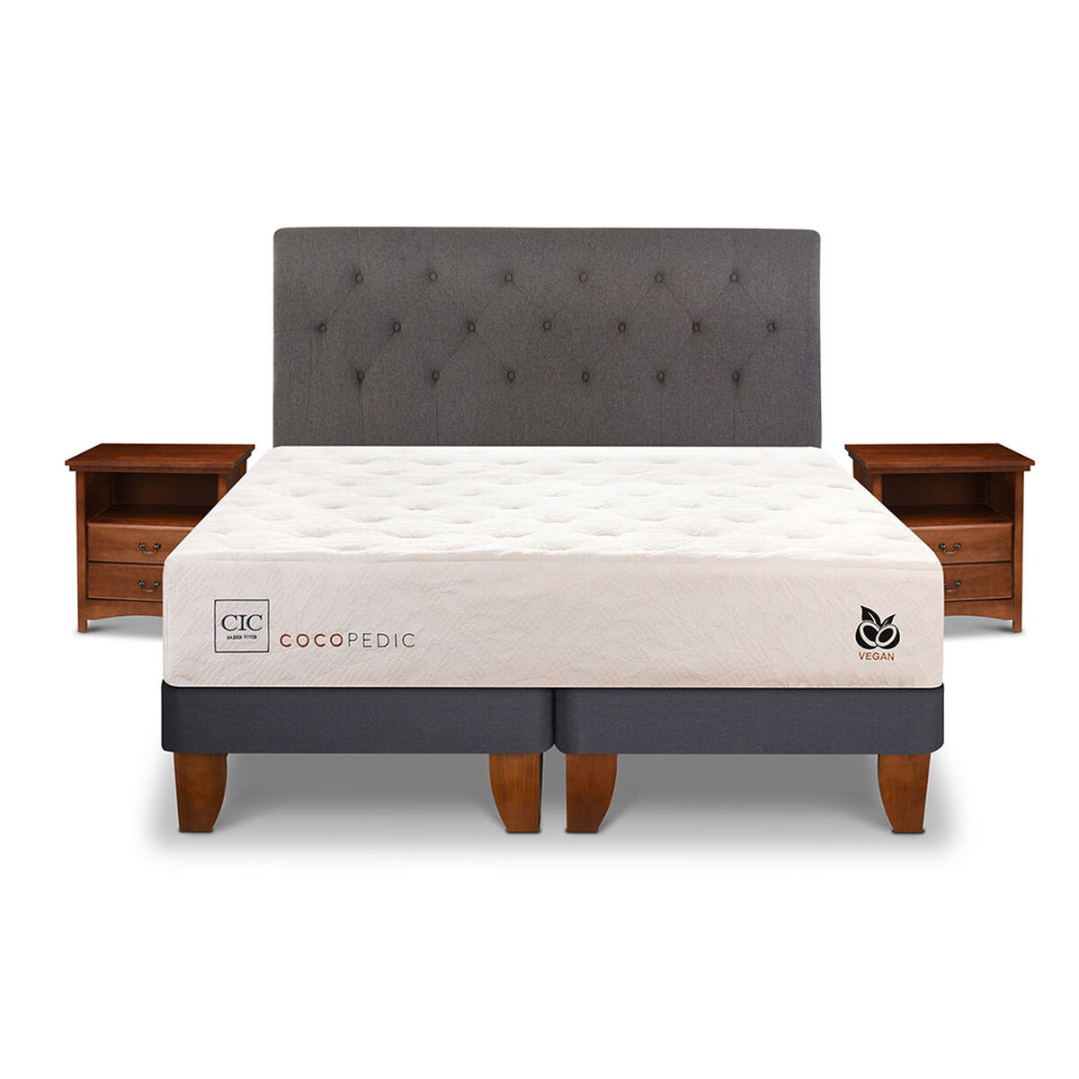 Cama Europea CIC Base Dividida 2 Plazas Cocopedic