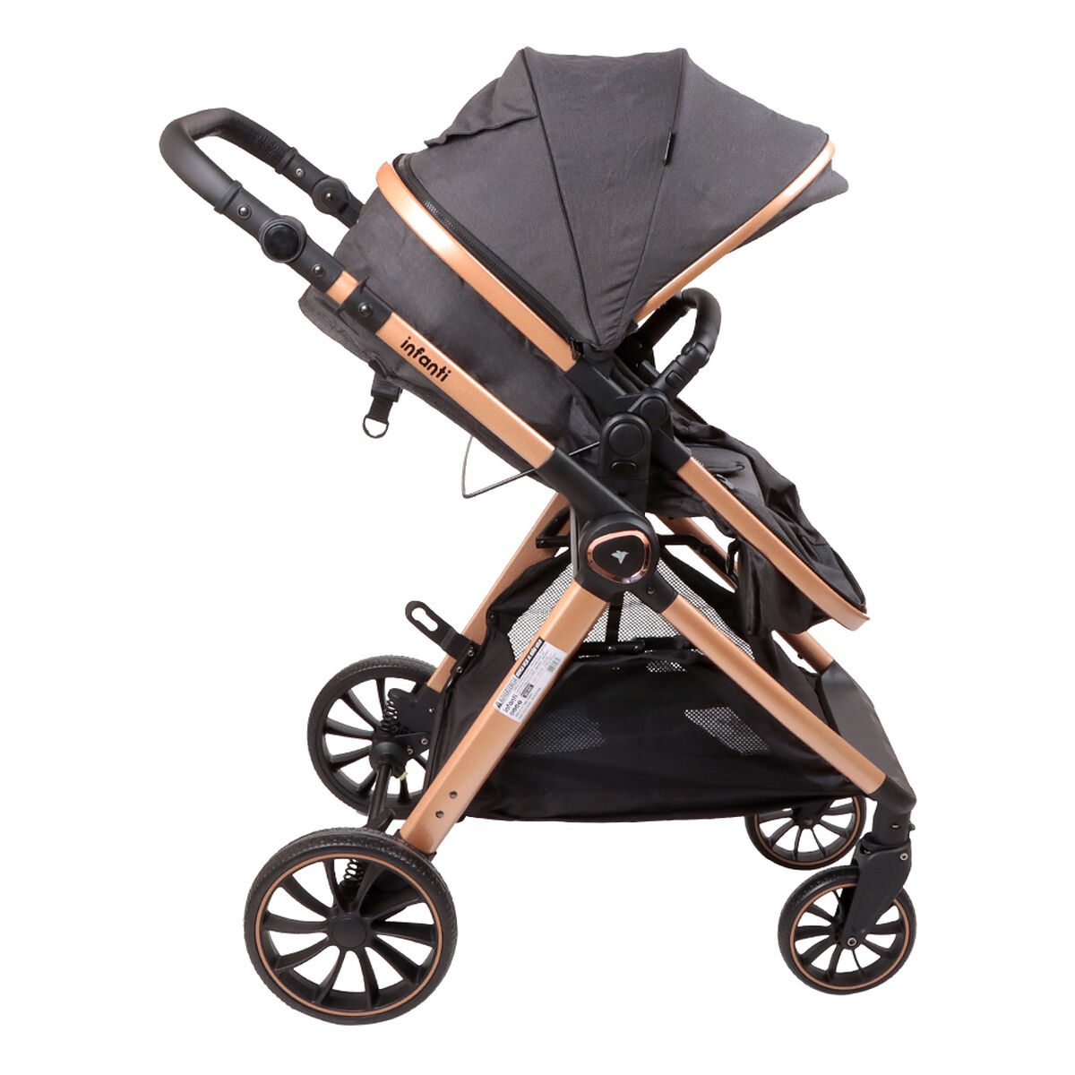 Coches Travel System Romanzo X1-D Negro Bronce Infanti