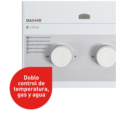 Imagen 2 del producto Calefont Gas Natural Splendid Tiro Natural Ionizado 8 lts.