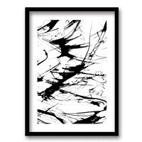 Cuadro Decorativo Retela Brush Black II 70 x 50 cm