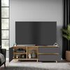 Rack TV TuHome Salem Hasta 65" Macadamia Plomo