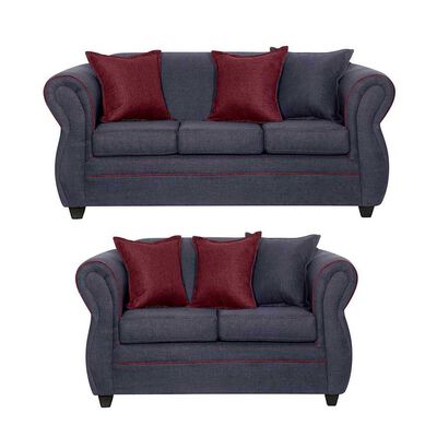 Imagen 1 del producto Juego de Living Black Factory Emili 5 Cuerpos Marengo