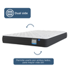 Cama Europea Flex 1.5 Plazas Europedic Dual + Respaldo Colonia