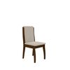 Juego de Comedor Decocasa Lorenzi 6 Sillas Nogal Negro Beige