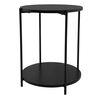 Mesa Lateral Day Circular Metal Negro