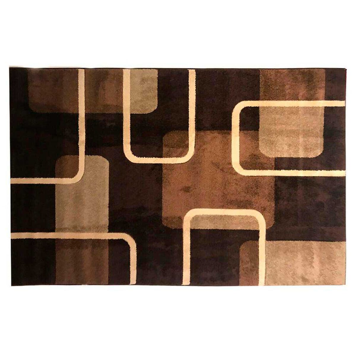Alfombra Idetex Carved Caf&eacute; 133 x 180 cm