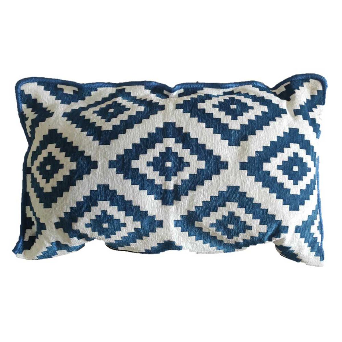 Cojín Zagora Firtina Azul Blanco 70 x 90 cm