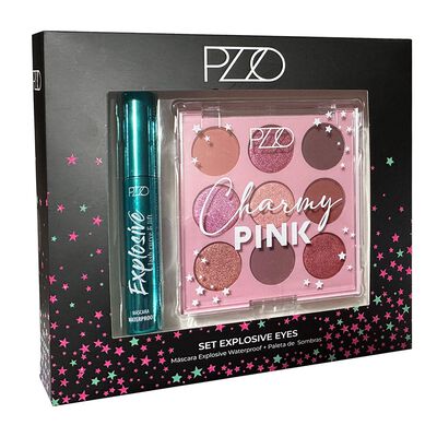 Set Paleta de sombras Charmy Pink + Máscara Explosive Petrizzio