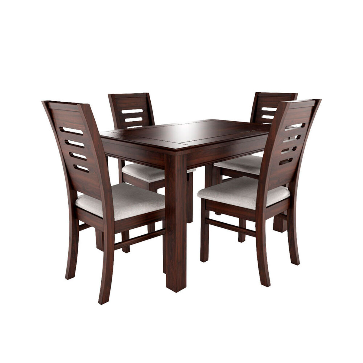 Juego de Comedor Muebles Hema Roma 4 Sillas Chocolate