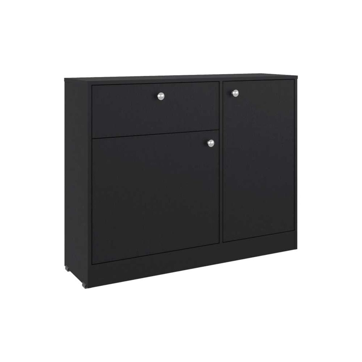 Comoda Praga 1 Cajon 2 Puertas Wengue 80X100X30,2 Cm