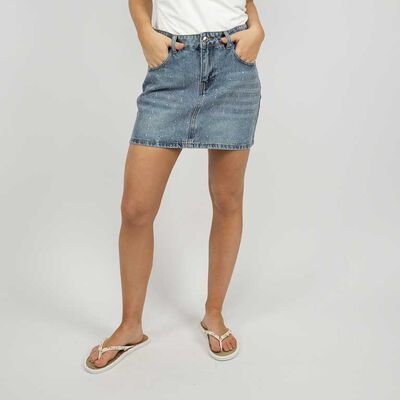 Falda Mini Denim Mujer Icono