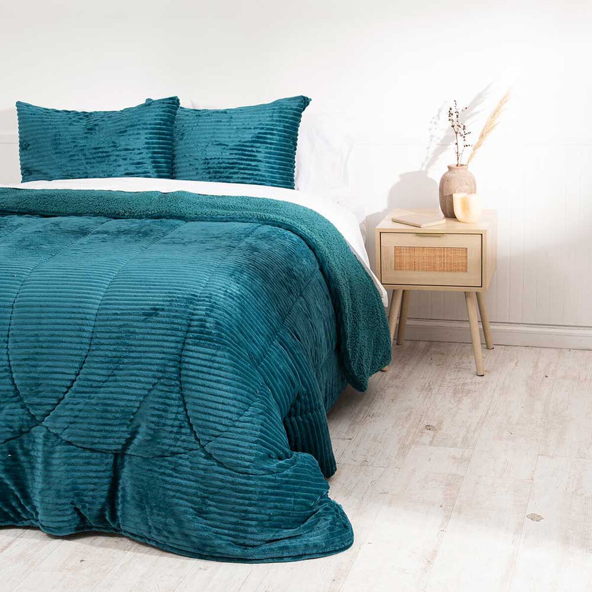 Plum&oacute;n Mashini 2 Plazas Liso Petroleo